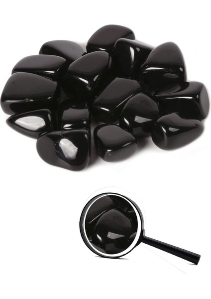 Luxury Sertifikalı Tamburlanmış Obsidyen Taşı Kütle 1 Adet