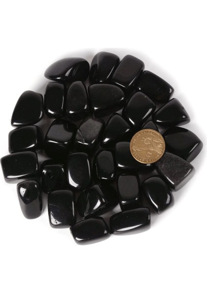 Luxury Sertifikalı Tamburlanmış Obsidyen Taşı Kütle 1 Adet