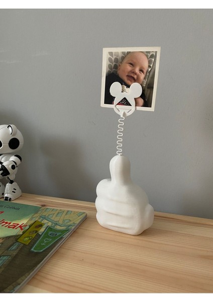 Luxury Mickey Mouse Fotoğraf Not Tutucu Dekoratif Obje Masaüstü Organizer Not Tutucu 1 Adet