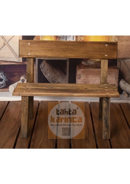Luxury Minimalist Ahşap Bank Fotoğraf Çekim Aksesuarı 1 Adet