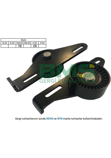 Alternatör Gergi Rulmani Clio Ii-Kangoo-Megane 1.4-1.6-1.6 16V 98- -Laguna Ii 1.6 16V 01 Gnzrz