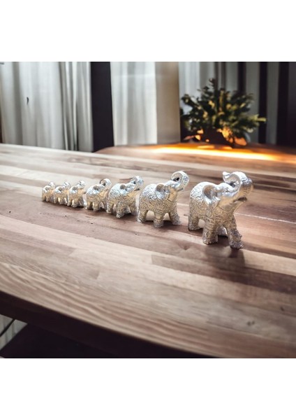 Luxury 7 Li Fil Biblo Seti Gümüş 1 Adet