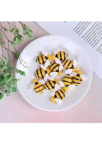 Luxury Minik Arılar 10'lu Paket Saksı Dibi Süsü Teraryum Obje Minyatür Obje 1 Adet