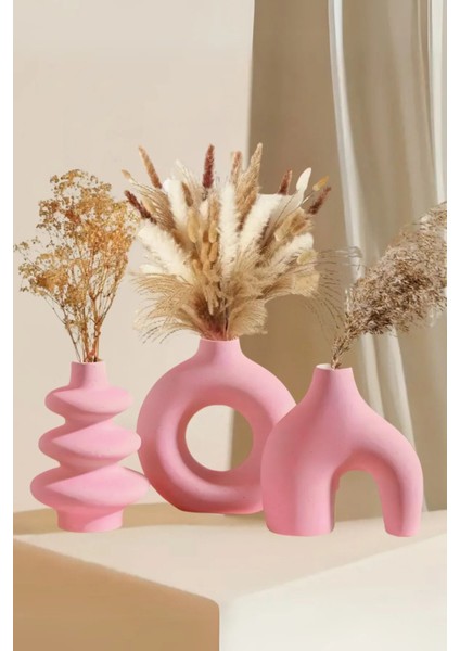 Luxury Iskandinav Tarzı Bohem 12 cm Vazo Pinterest Pampas Vazosu Dekoratif Salon Aksesuarı Masa Süsü 1 Adet