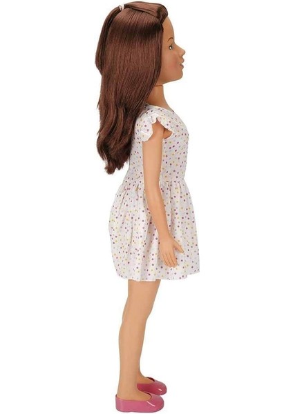 Luxury Yürüyüş Arkadaşım Clara Casual 80 cm - Puantiyeli Elbiseli 1 Adet