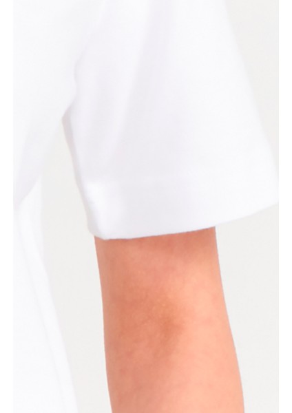 31763 Bisiklet Yaka T-Shirt-Beyaz fırsatları