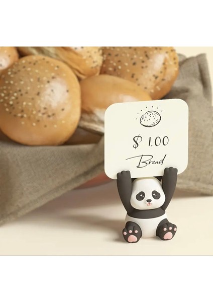 Luxury Panda Notluk/not Tutucu /kartvizitlik /biblo,el Yapımı 5.5x5 cm Boyutunda 1 Adet