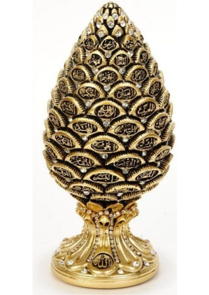 Luxury Kozalak Biblo Altın Kristal 1 Adet