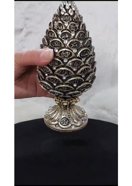 Luxury Kozalak Biblo Altın Kristal 1 Adet