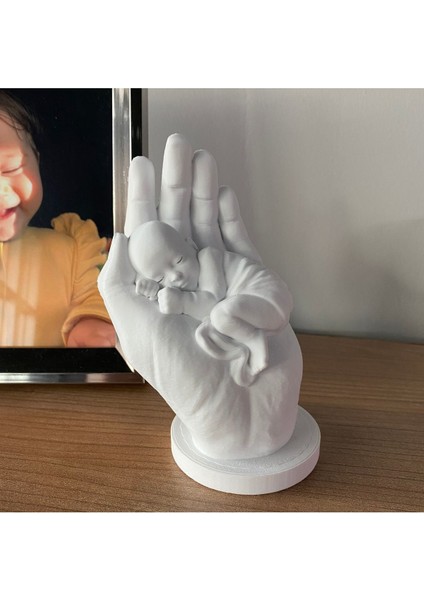 Luxury Bir Avuç Mutluluk - Anne Eli Içerisinde Bebek Biblosu. Doğum Hediyesi Anne Bebek Yeni Doğan Hediyesi 1 Adet