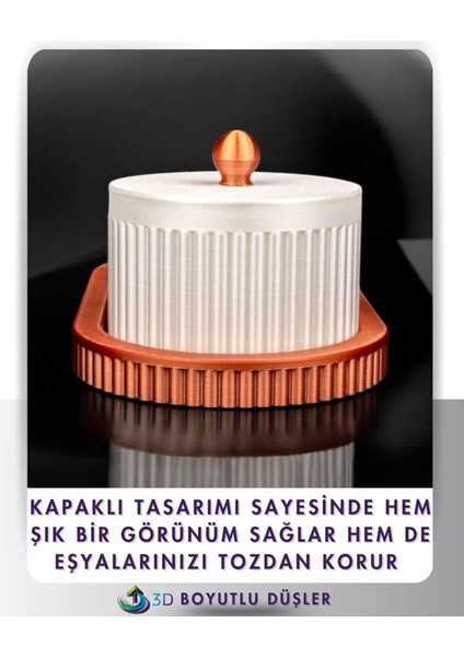 Luxury Dekoratif Kapaklı Organizatör 1 Adet