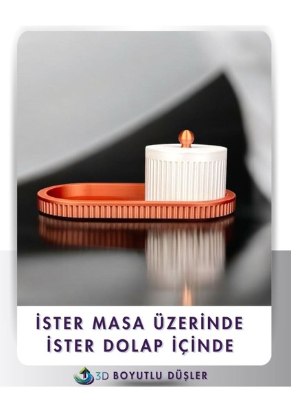 Luxury Dekoratif Kapaklı Organizatör 1 Adet
