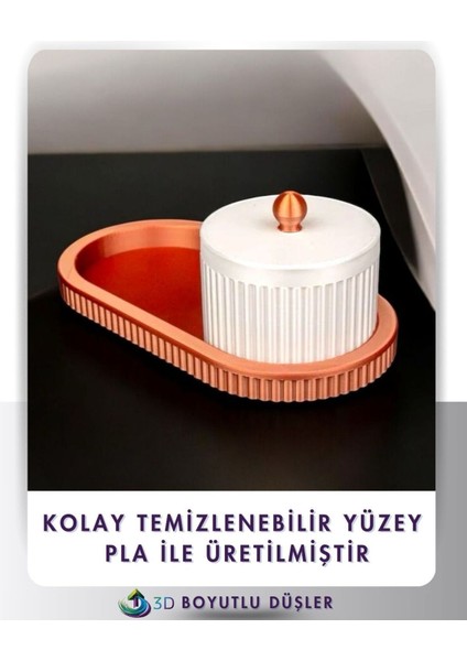 Luxury Dekoratif Kapaklı Organizatör 1 Adet