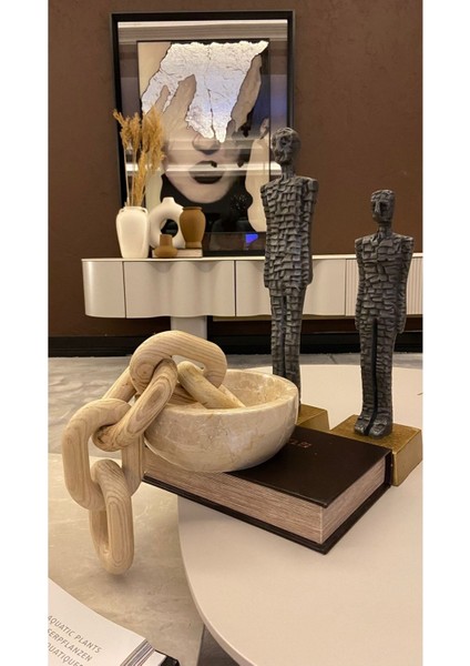 Luxury Ahşap Dekor Zincir 1 Adet