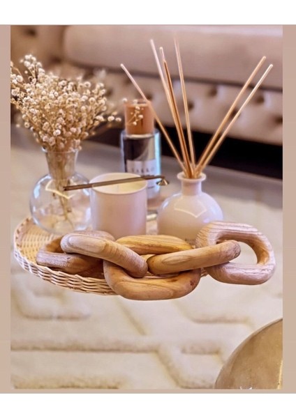 Luxury Ahşap Dekor Zincir 1 Adet