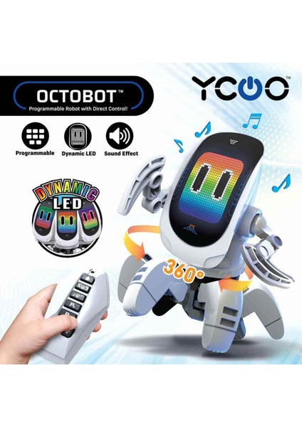 Luxury Sesli ve Işıklı Programlanabilir Octobot Robot 1 Adet