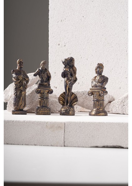 Luxury Yunan Tanrılar Mitololoji Heykel Biblo Mor 1 Adet