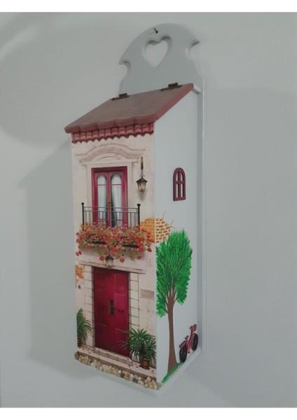 Luxury Büyükannenin Evi Ahşap Poşetlik 2 1 Adet