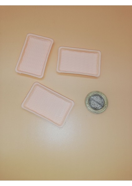 Luxury Sylvanian Ailesi Için Plastikten Yapılmış Küçük Tepsi 3 Adet 1 Adet