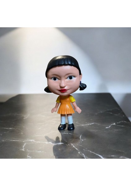 Luxury Yörünge Hee Doll-Squid Game In Ikonik Oyuncak Bebek Tasarımı Beton Biblo Boy 11CM 1 Adet fırsatları