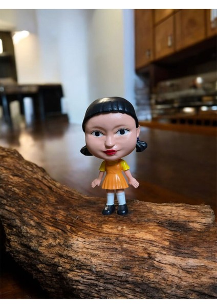 Luxury Yörünge Hee Doll-Squid Game In Ikonik Oyuncak Bebek Tasarımı Beton Biblo Boy 11CM 1 Adet indirimleri