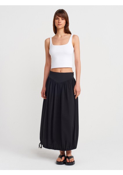 80422 Balon Midi Etek-Siyah