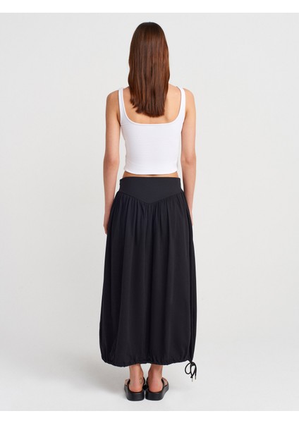 80422 Balon Midi Etek-Siyah