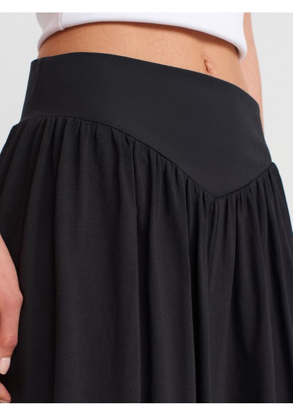 80422 Balon Midi Etek-Siyah