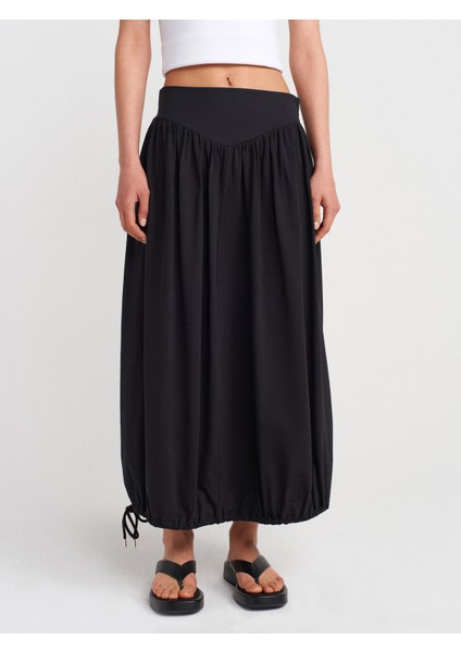 80422 Balon Midi Etek-Siyah