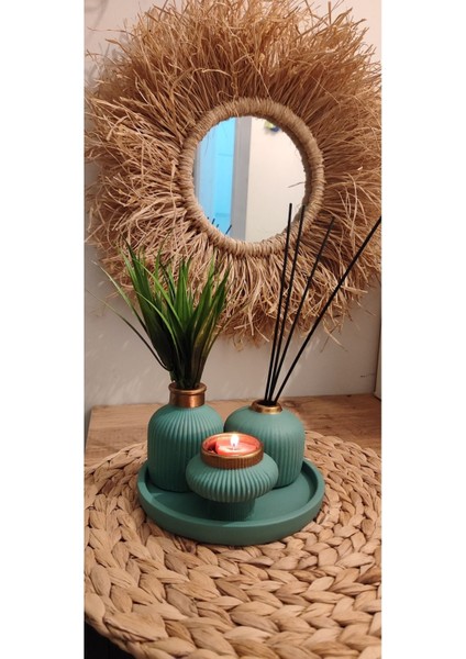 Luxury Dekoratif Set , Hediyelik , Biblo Takım , Mumluk 1 Adet modelleri