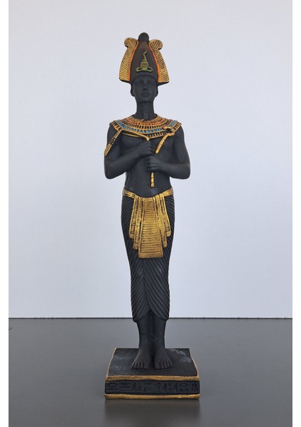Luxury Antik Mısır Horus Heykeli Dekoratif Biblo Sanat Eseri 32X8 1 Adet