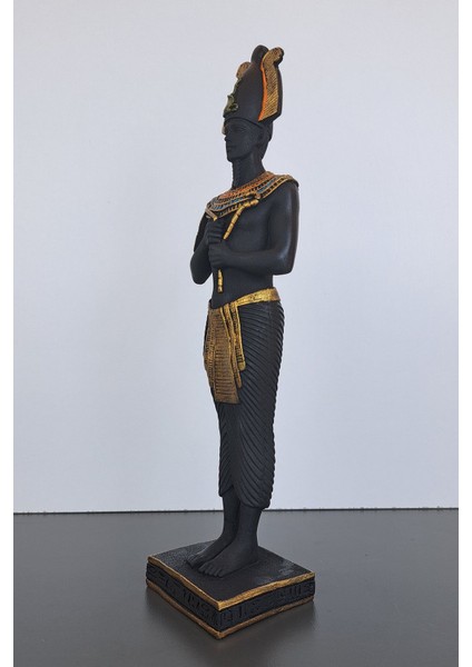 Luxury Antik Mısır Horus Heykeli Dekoratif Biblo Sanat Eseri 32X8 1 Adet