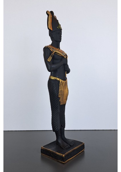 Luxury Antik Mısır Horus Heykeli Dekoratif Biblo Sanat Eseri 32X8 1 Adet