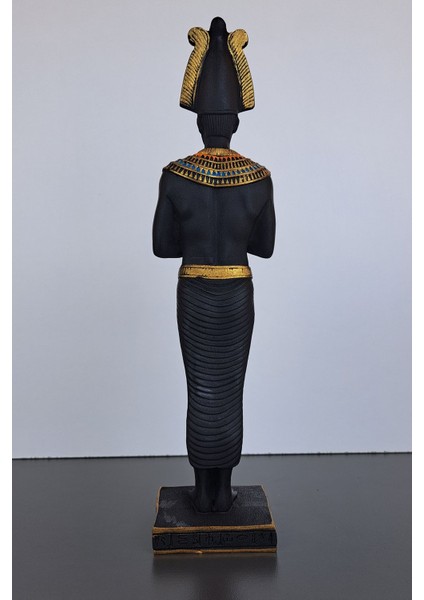 Luxury Antik Mısır Horus Heykeli Dekoratif Biblo Sanat Eseri 32X8 1 Adet