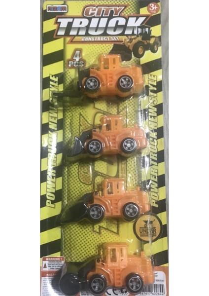 Luxury Nizam Oyuncak Mini Iş Makinası 4 Lü Iş Makinası 1 Adet