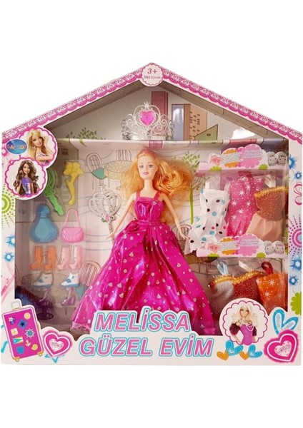 Luxury Melissa Bebek Yedek Elbiseli ve Aksesuarlı - 1115-21 (Lisinya) - 745-1455 1 Adet
