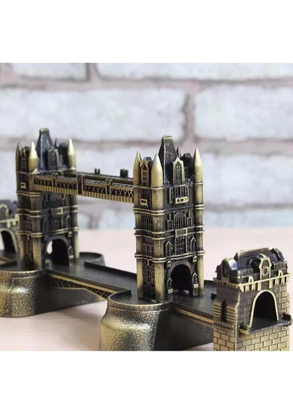 Luxury Vintage Londra Tower Bdrige Londra Thames Köprüsü Hediyelik Süs Eşyası Bakır Yeşili 1 Adet