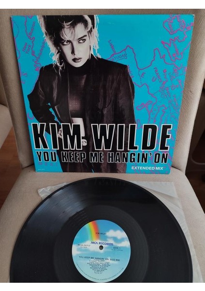 Kım Wılde - You Keep Me Hangin’ On ( Extended Mix ) - 1986 Usa Basım Maxi 45 Lik Plak 2. El