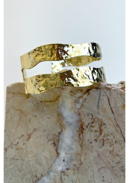 Vıntage Dövme Bilezik Açık Sarı