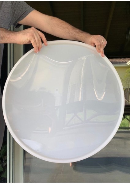 Luxury Sehpa Saat Epoksi Reçine Silikon Kalıbı 60CM 1 Adet