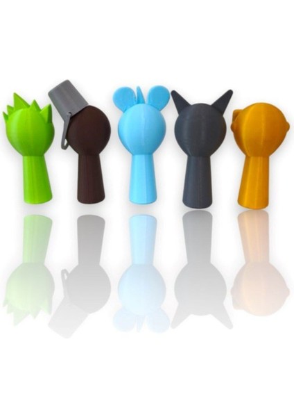 Luxury Sprunki Effects Karekterleri Kaliteli Baskı 7 cm Set 5 Adet Figür Lime, Brud, Sky, Gray, Garnold 1 Adet