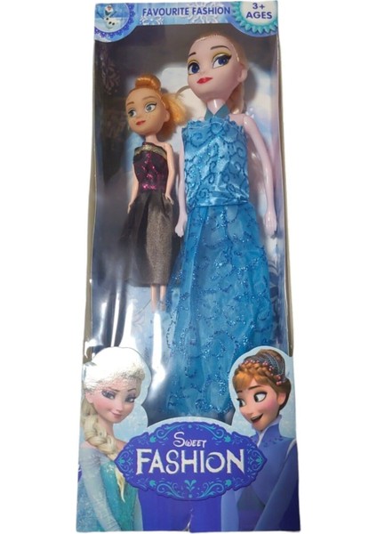 Luxury Frozen 29CM Elsa ve 15 cm Anna 2 Li Büyük Boy 1 Adet