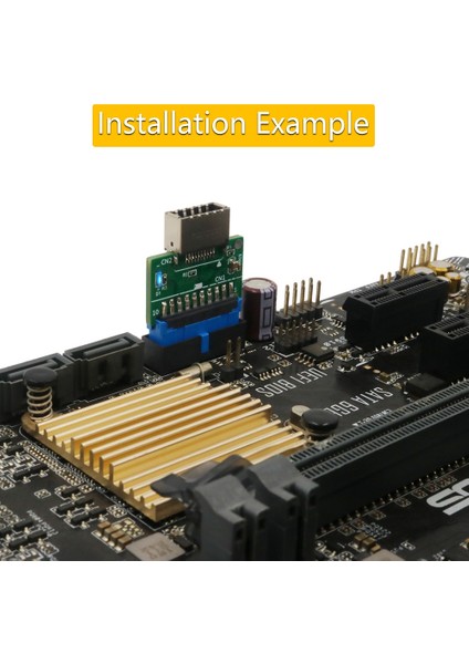 Adet Yükseltme Sürümü Dikey USB 3.1 Ön Panel Soket Anahtarı-A (Yurt Dışından)