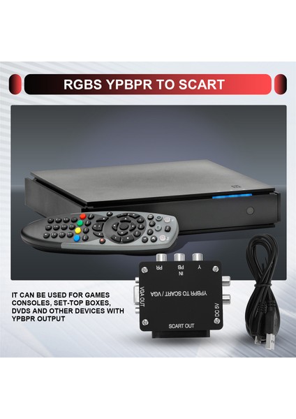 Yuv To Rgbs Ypbpr To Scart Ypbpr To VGA Komponent Dönüştürücü (Yurt Dışından)