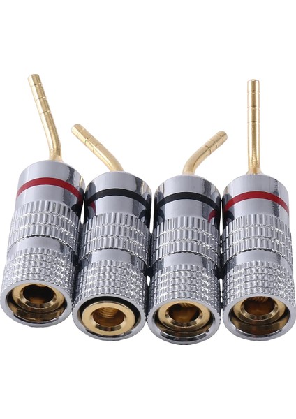 Adet Altın Kaplama Muz Fişi 4mm Video Adaptörü Ses Fişi Telleri Için (Yurt Dışından) fiyatları