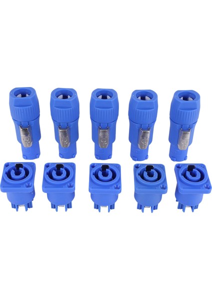 Pın Ac Powercon Konnektör Erkek Fiş Mavi (Yurt Dışından)