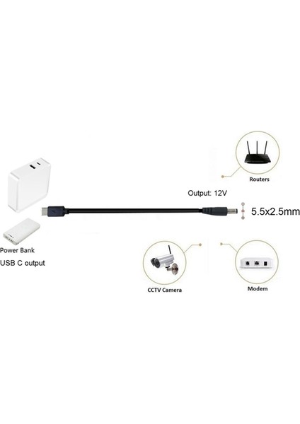 USB C Type C Pd'den 9V Güç Kaynağı Kablosuna (Yurt Dışından) fiyatları