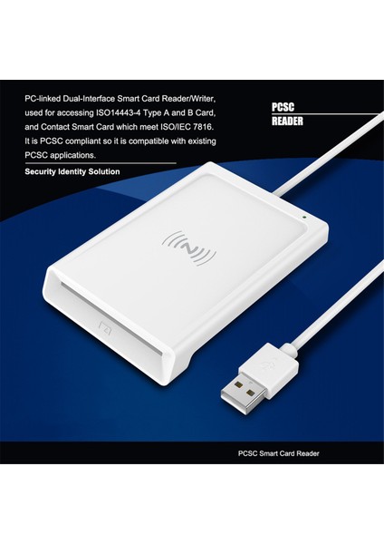 Iletişim + Nfc 2'si 1 Arada Akıllı Kart Okuyucu Pc Bağlantılı Çift Arayüz (Yurt Dışından) fırsatları