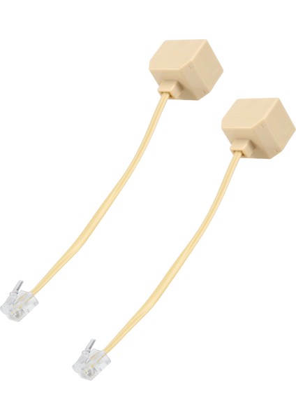 2 x 6P4C RJ11 Erkek - 2x Dişi Ayırıcı Telefon Konnektör Adaptörü (Yurt Dışından) fiyatları