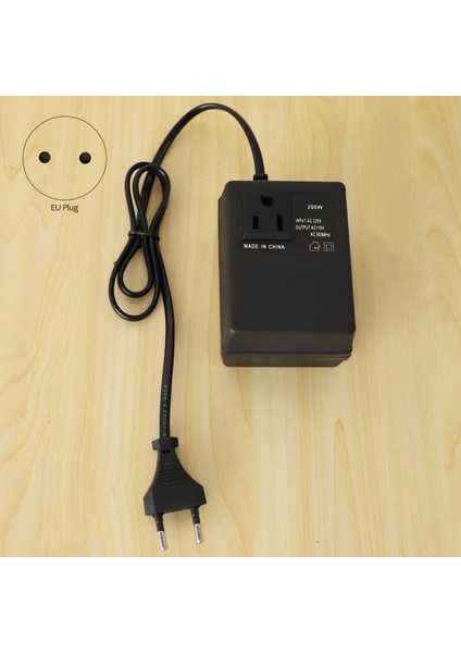 200W Voltaj Dönüştürücü Trafo 220V Ila 110V Ab Fiş Adaptörü (Yurt Dışından) fiyatları